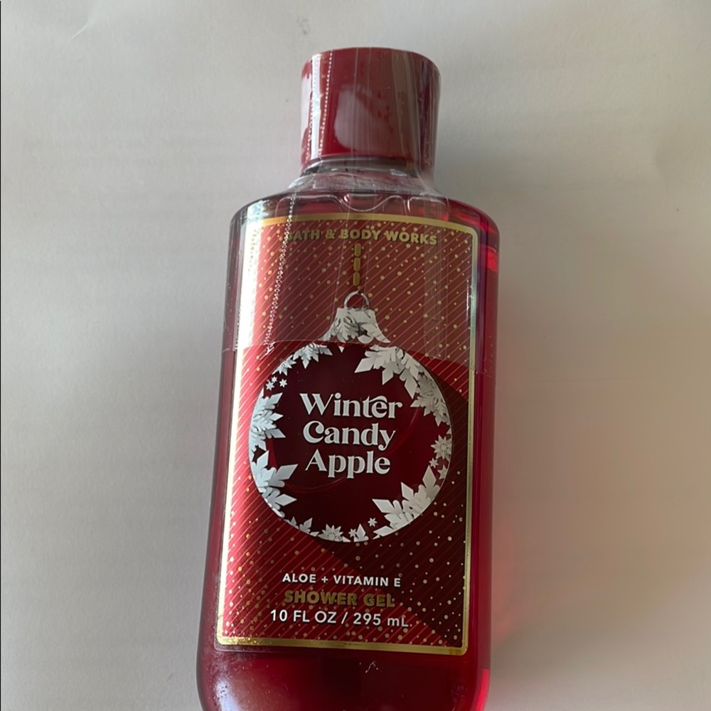 Bath & Body Works Red Body Wash Winter Candy Apple